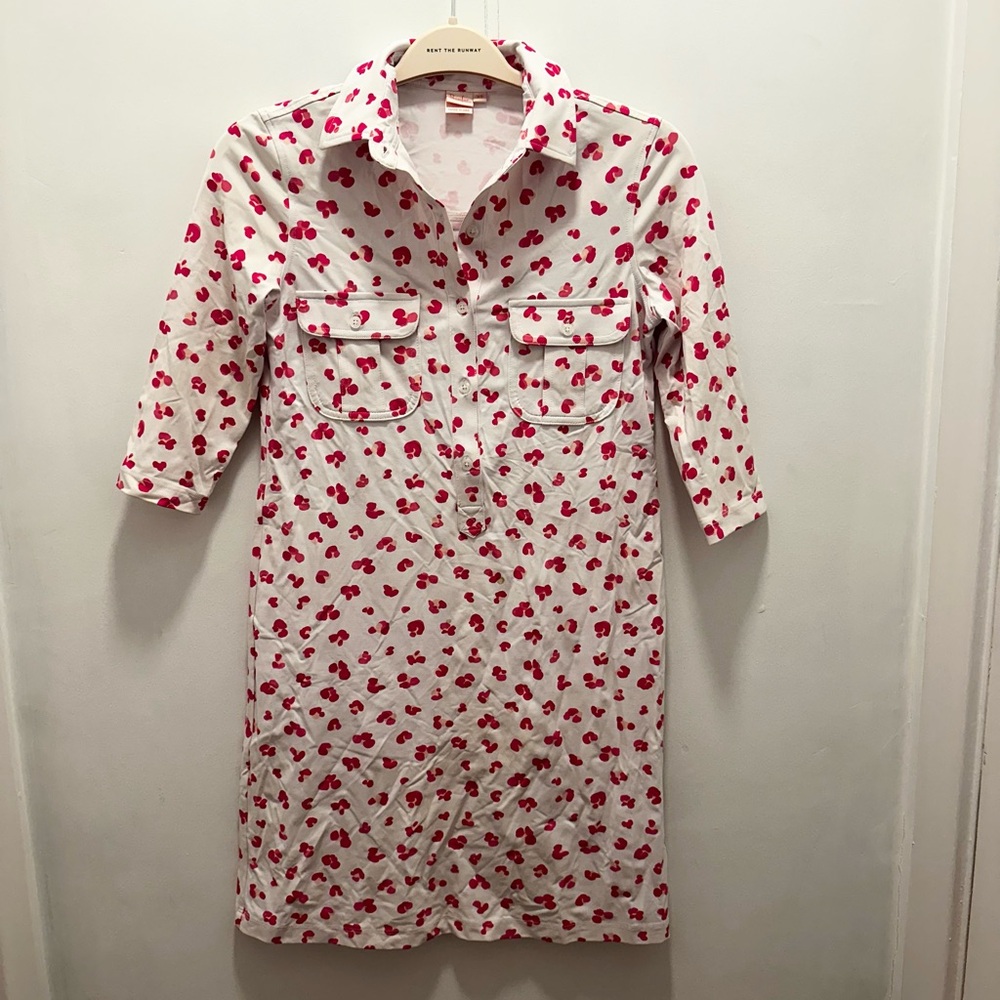 Deep Pink Cheetah Print Long Sleeve Dress